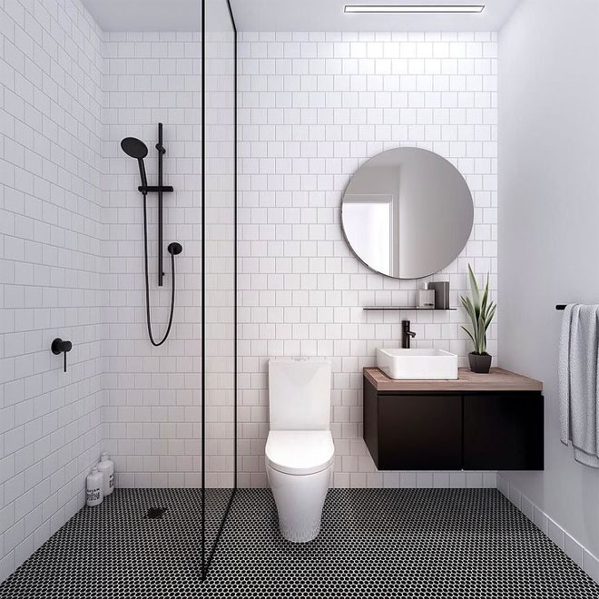 cách thiết kế nhà vệ sinh và nhà tắm riêng